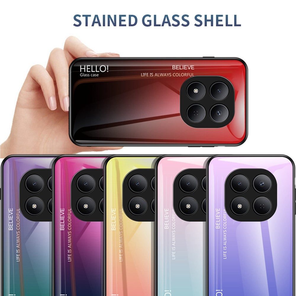 For Xiaomi Redmi Note 15 Pro 5G (Global) Case Anti-Scratch Tempered Glass + PC + TPU Phone Cover