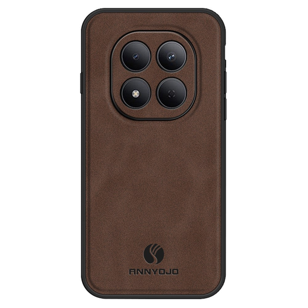 ANNYOJO For Xiaomi Redmi Note 15 Pro 5G (Global) Case PU Leather + PC + TPU Anti Drop Phone Back Cover