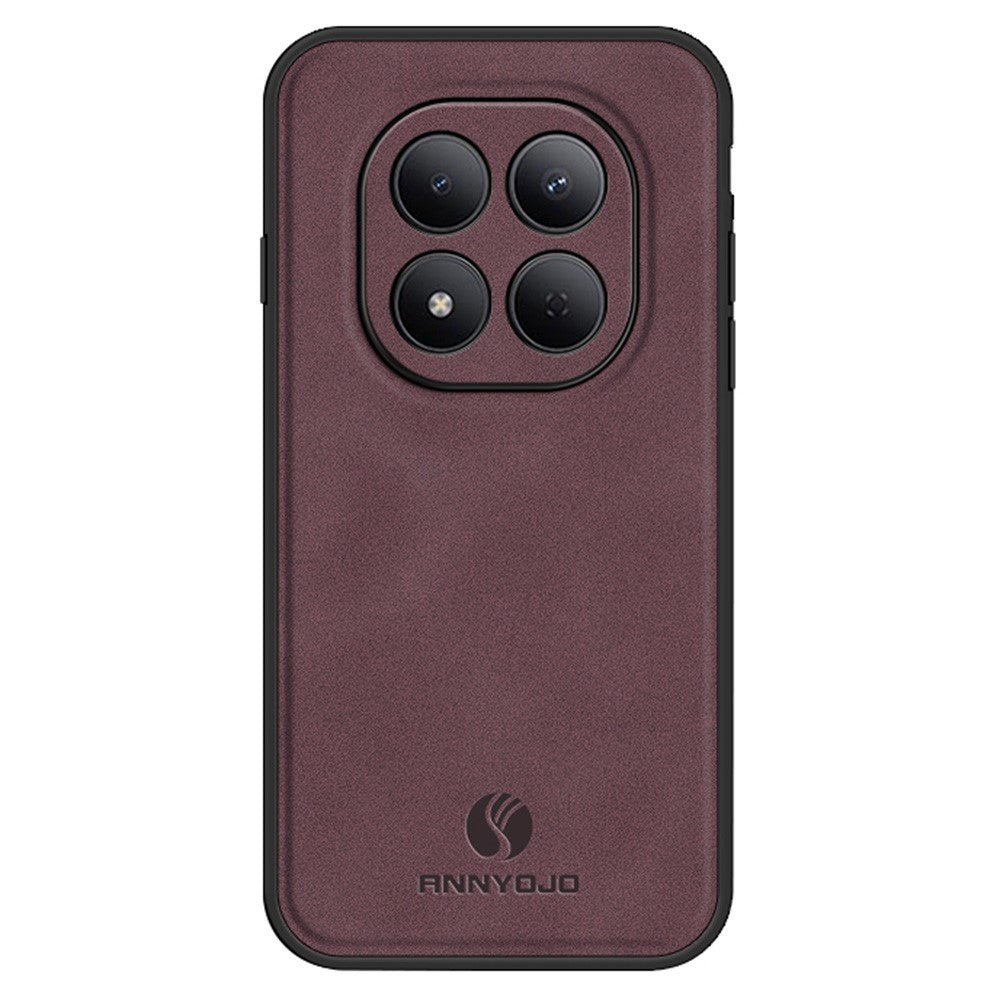 ANNYOJO For Xiaomi Redmi Note 15 Pro 5G (Global) Case PU Leather + PC + TPU Anti Drop Phone Back Cover
