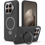 For Xiaomi 15T Pro Magnetic Case Rotating Ring Kickstand TPU + PC Back Cover