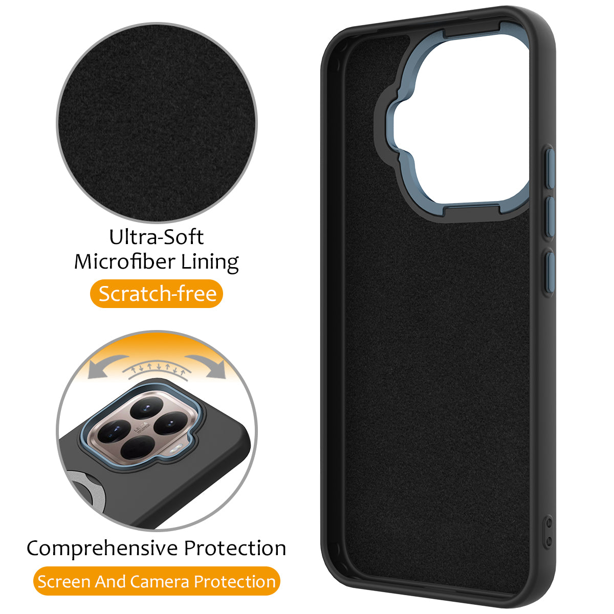 Xiaomi 15T Pro Magnetiskt Skal Roterande Ring Stöd TPU + PC Bakstycke