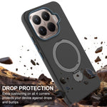 Xiaomi 15T Pro Magnetiskt Skal Roterande Ring Stöd TPU + PC Bakstycke