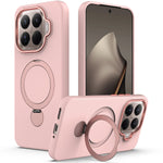 Xiaomi 15T Pro Magnetiskt Skal Roterande Ring Stöd TPU + PC Bakstycke