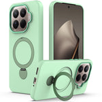 Xiaomi 15T Pro Magnetiskt Skal Roterande Ring Stöd TPU + PC Bakstycke