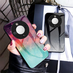 Phone Case For Honor Magic8 Lite 5G  /  X9d 5G  /  X70 5G Starry Sky Pattern Tempered Glass Phone Cover