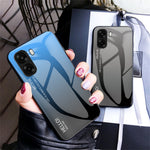Phone Case For Oppo A6x 5G / A6x 4G Anti-Scratch Tempered Glass + PC + TPU Phone Cover