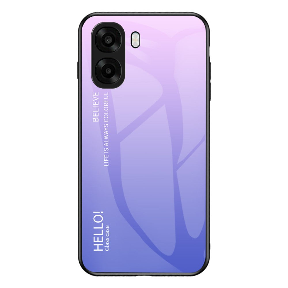 Phone Case For Oppo A6x 5G / A6x 4G Anti-Scratch Tempered Glass + PC + TPU Phone Cover