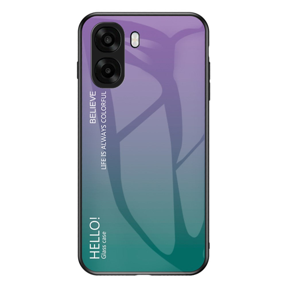 Phone Case For Oppo A6x 5G / A6x 4G Anti-Scratch Tempered Glass + PC + TPU Phone Cover