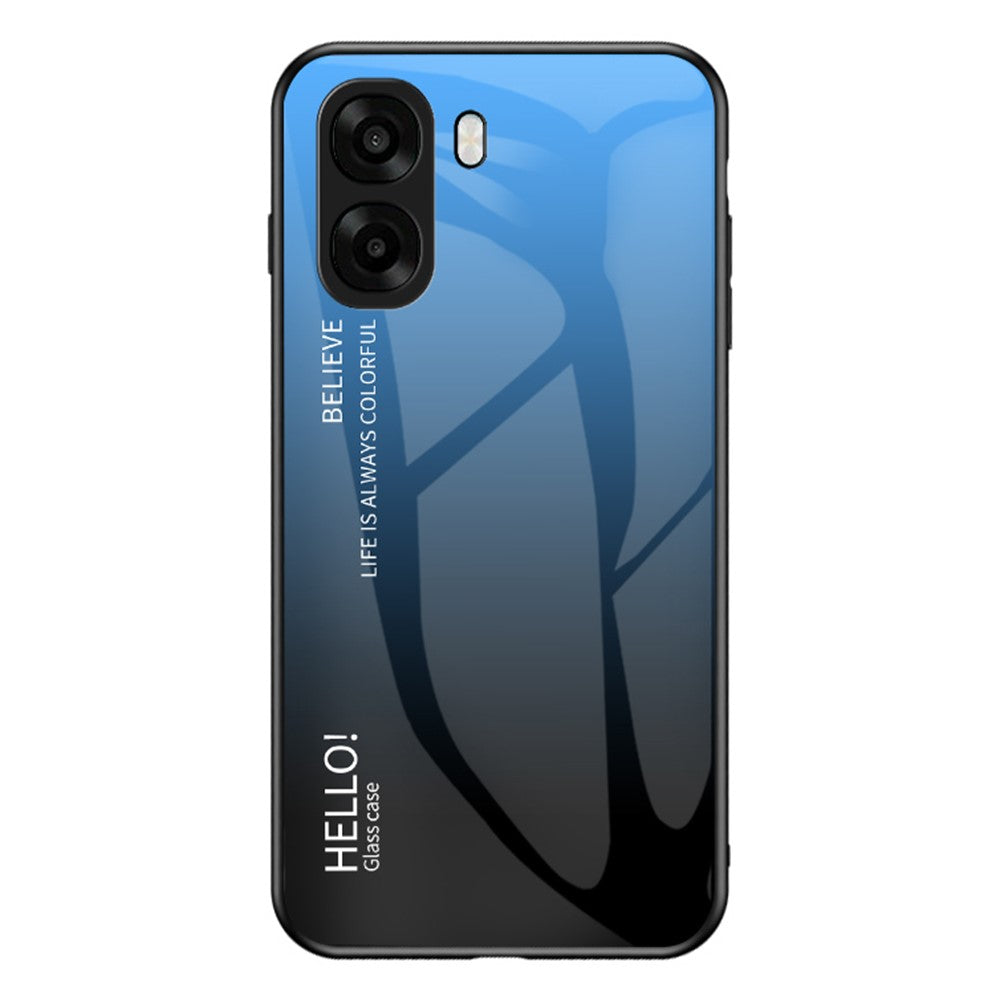 Phone Case For Oppo A6x 5G / A6x 4G Anti-Scratch Tempered Glass + PC + TPU Phone Cover