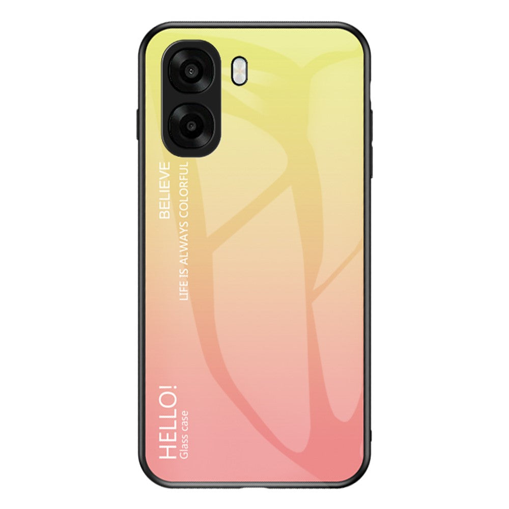 Phone Case For Oppo A6x 5G / A6x 4G Anti-Scratch Tempered Glass + PC + TPU Phone Cover