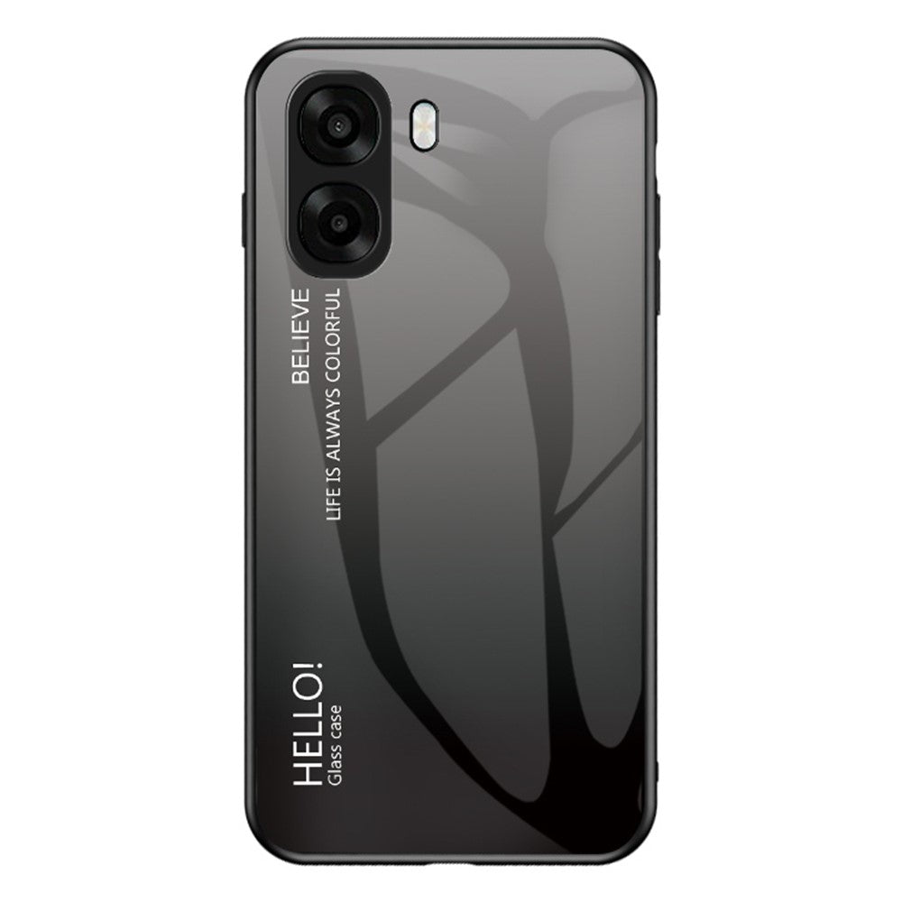 Phone Case For Oppo A6x 5G / A6x 4G Anti-Scratch Tempered Glass + PC + TPU Phone Cover