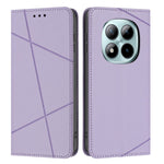 For Xiaomi Redmi Note 15 Pro 4G (Global) Wallet Case Line Imprinted Leather Stand Phone Cover with Wrist Strap