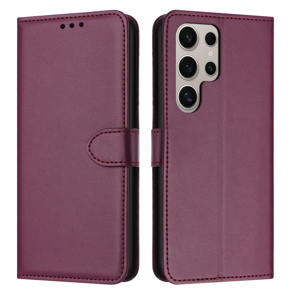 For Samsung Galaxy S26 Ultra Case Stand Wallet Leather Phone Cover with Strap
