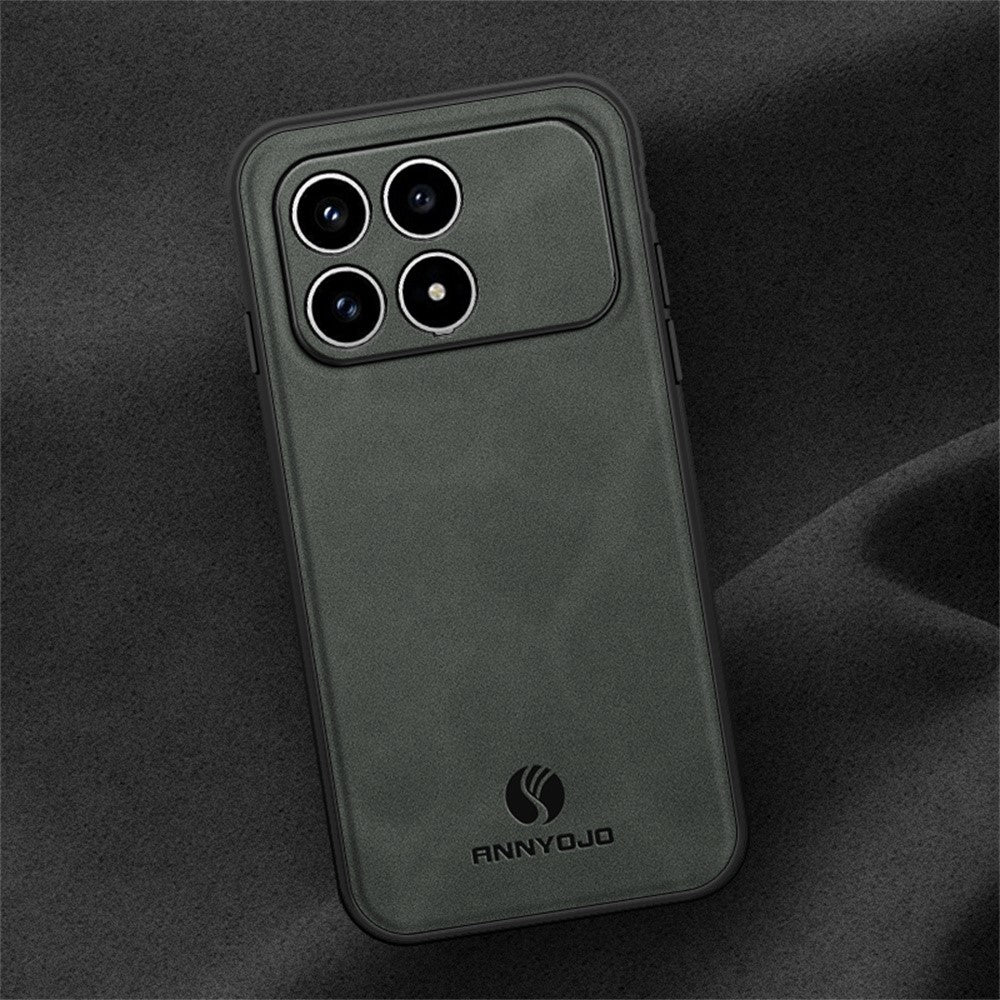 ANNYOJO-telefoncover til Xiaomi Poco F8 Pro 5G / Redmi K90 5G i PU-læder + PC + TPU, stødsikkert bagcover