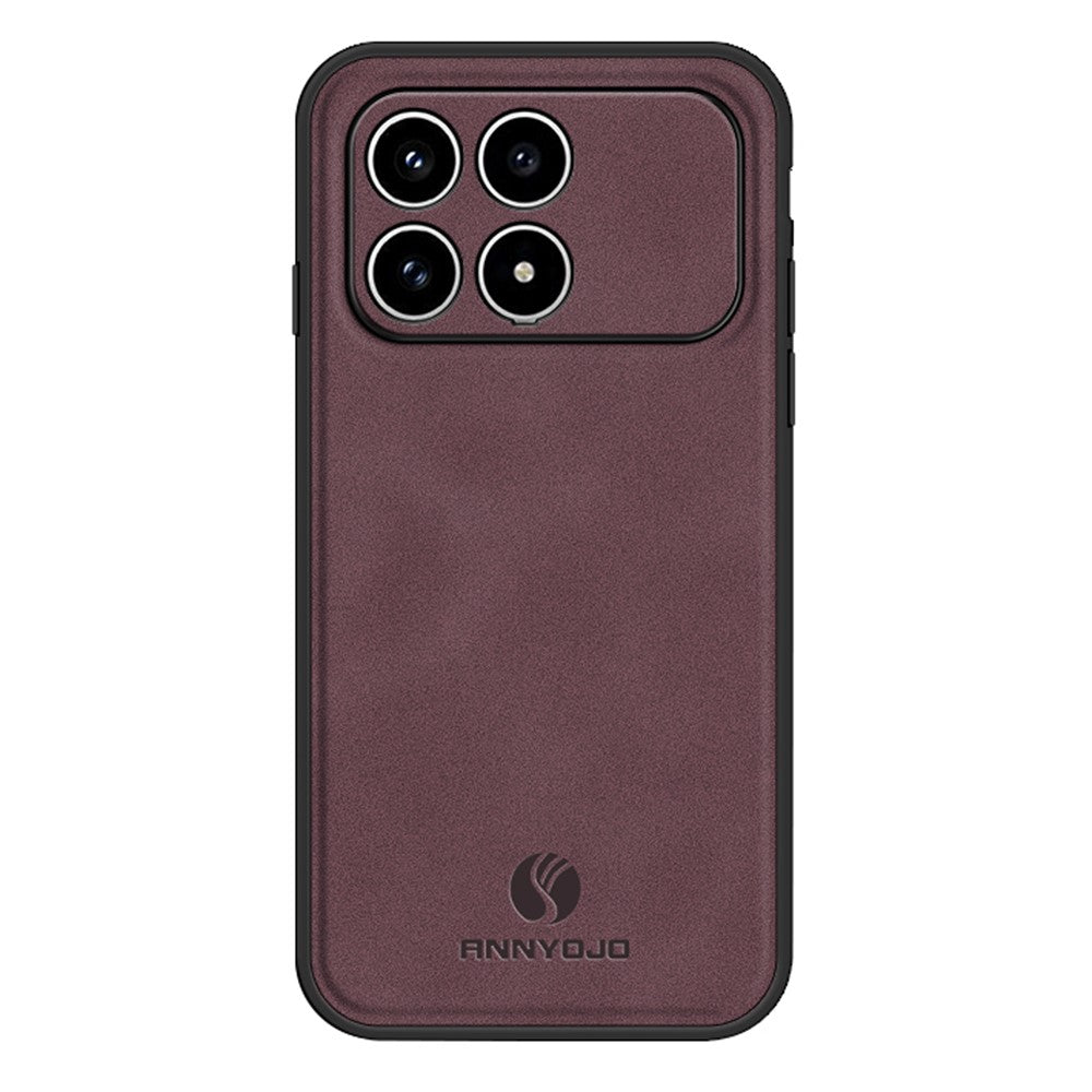 ANNYOJO-telefoncover til Xiaomi Poco F8 Pro 5G / Redmi K90 5G i PU-læder + PC + TPU, stødsikkert bagcover