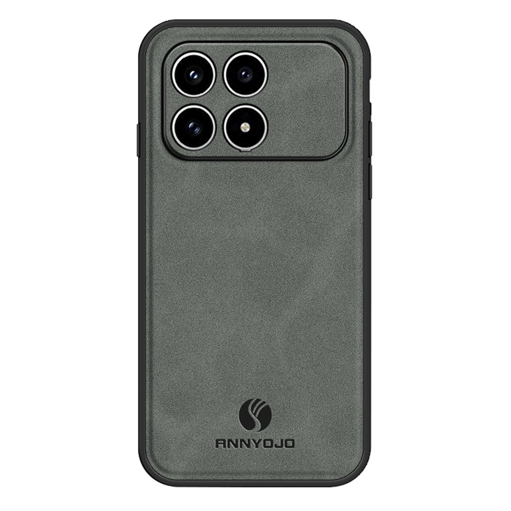 ANNYOJO-telefoncover til Xiaomi Poco F8 Pro 5G / Redmi K90 5G i PU-læder + PC + TPU, stødsikkert bagcover