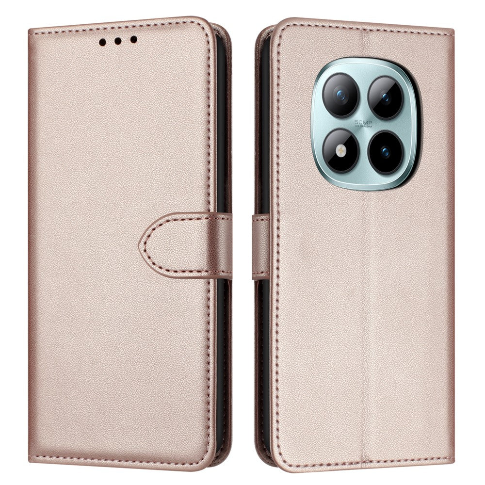 For Xiaomi Redmi Note 15 Pro 4G (Global) Case Stand Wallet Leather Phone Cover with Strap