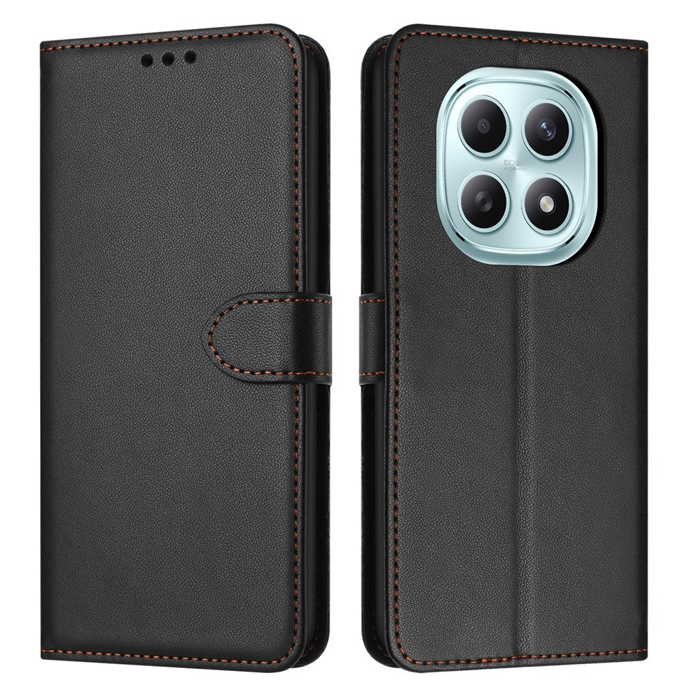 For Xiaomi Redmi Note 15 4G (Global) Case Stand Wallet Leather Phone Cover with Strap
