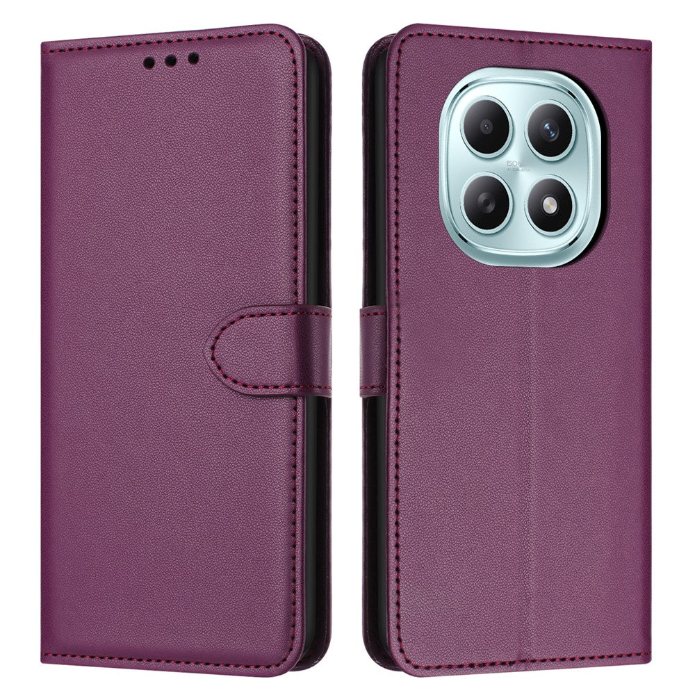 For Xiaomi Redmi Note 15 4G (Global) Case Stand Wallet Leather Phone Cover with Strap