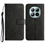 For Xiaomi Redmi Note 15 Pro 4G (Global) Case Line Pattern Wallet Leather Phone Cover with Wrist Strap