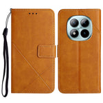 For Xiaomi Redmi Note 15 Pro 4G (Global) Case Line Pattern Wallet Leather Phone Cover with Wrist Strap