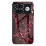 Phone Case For Xiaomi Poco F8 Ultra  /  Redmi K90 Pro Max 5G Marble Pattern Tempered Glass + PC + TPU Protective Phone Cover