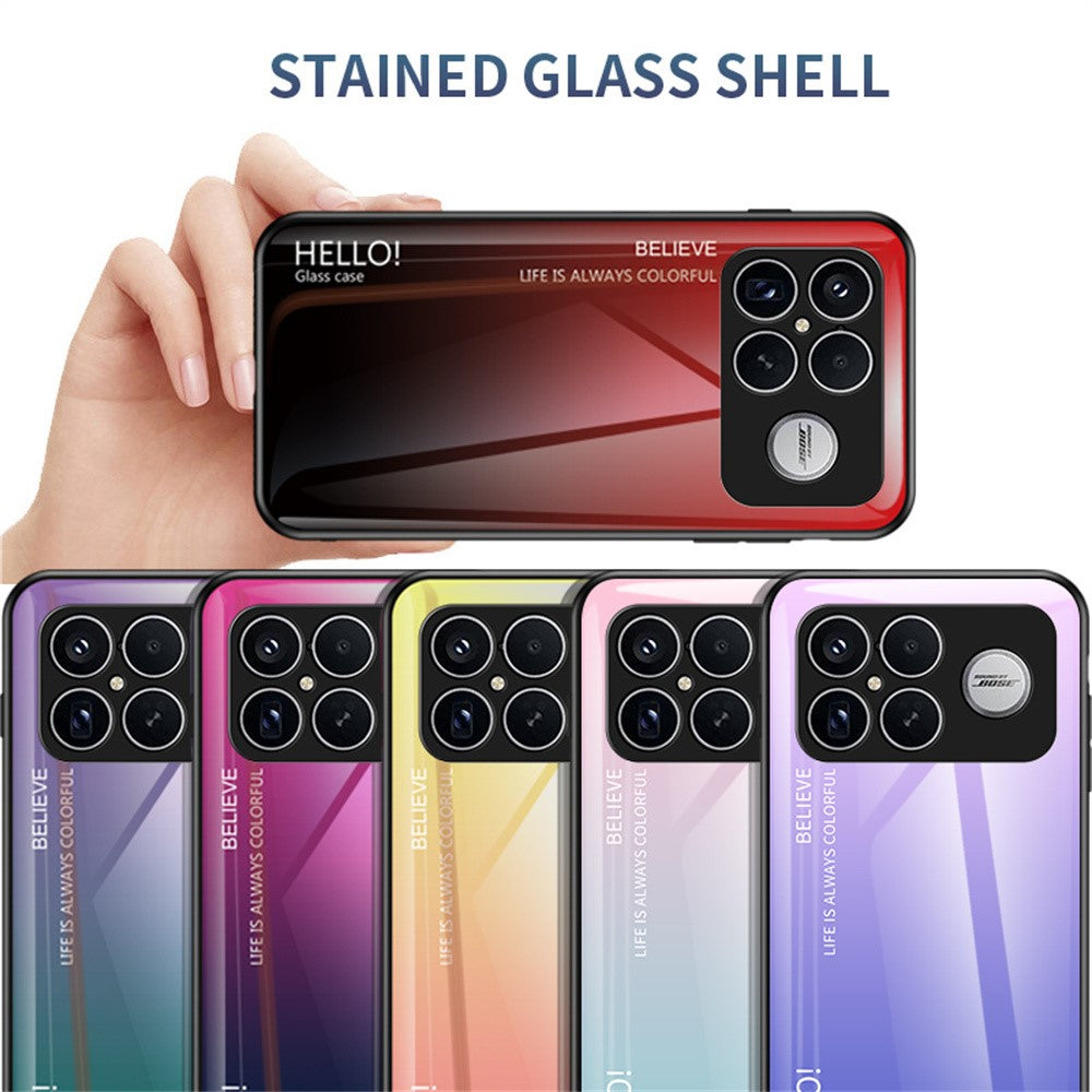 Mobilcover til Xiaomi Poco F8 Ultra / Redmi K90 Pro Max 5G, ridsefast hærdet glas + PC + TPU