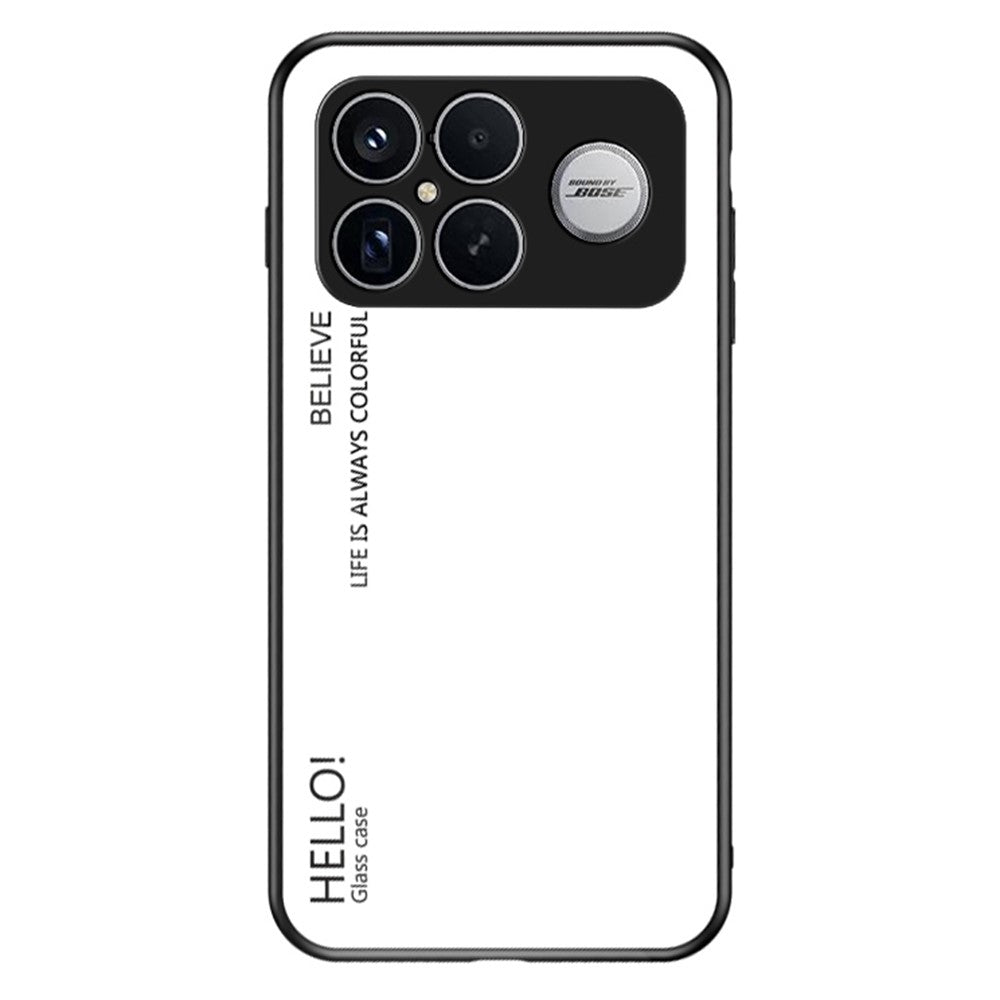 Mobilcover til Xiaomi Poco F8 Ultra / Redmi K90 Pro Max 5G, ridsefast hærdet glas + PC + TPU