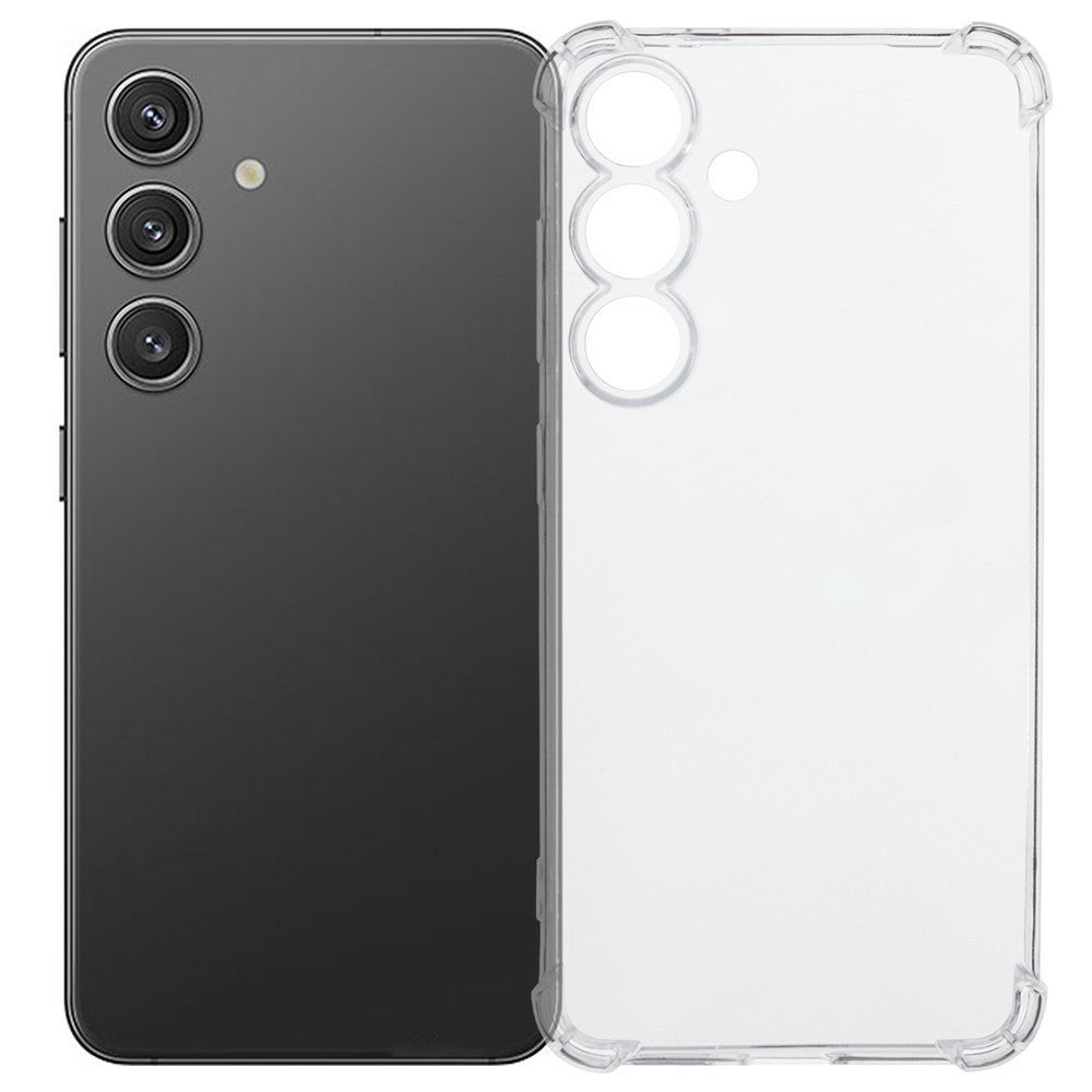 Samsung Galaxy A18 5G / A18 4G / A17 5G / A17 4G Transparent TPU-skal Förstärkta hörn Fallsäkert mobilskydd