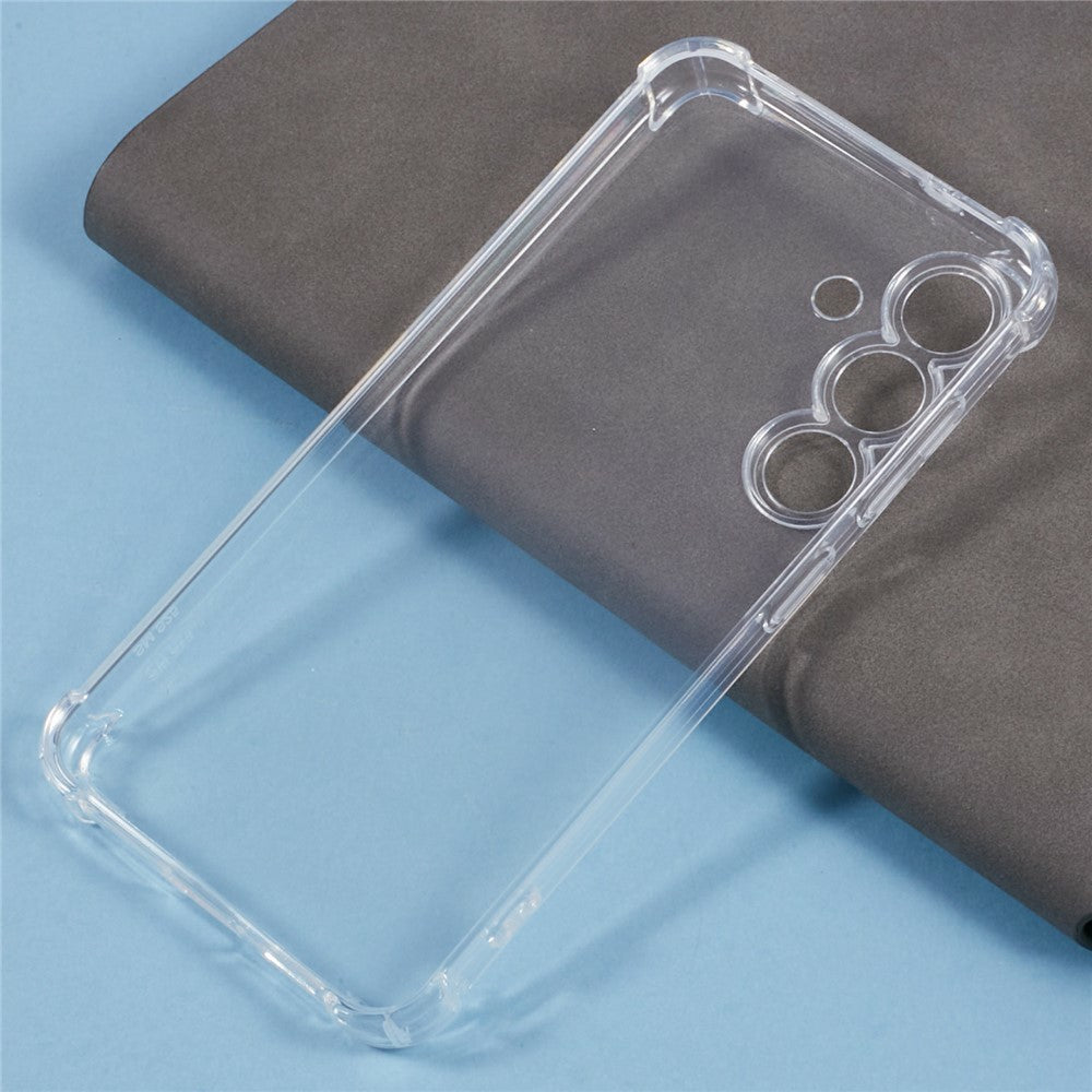 Samsung Galaxy A18 5G / A18 4G / A17 5G / A17 4G Transparent TPU-skal Förstärkta hörn Fallsäkert mobilskydd