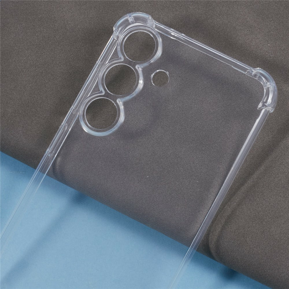 Samsung Galaxy A18 5G / A18 4G / A17 5G / A17 4G Transparent TPU-skal Förstärkta hörn Fallsäkert mobilskydd