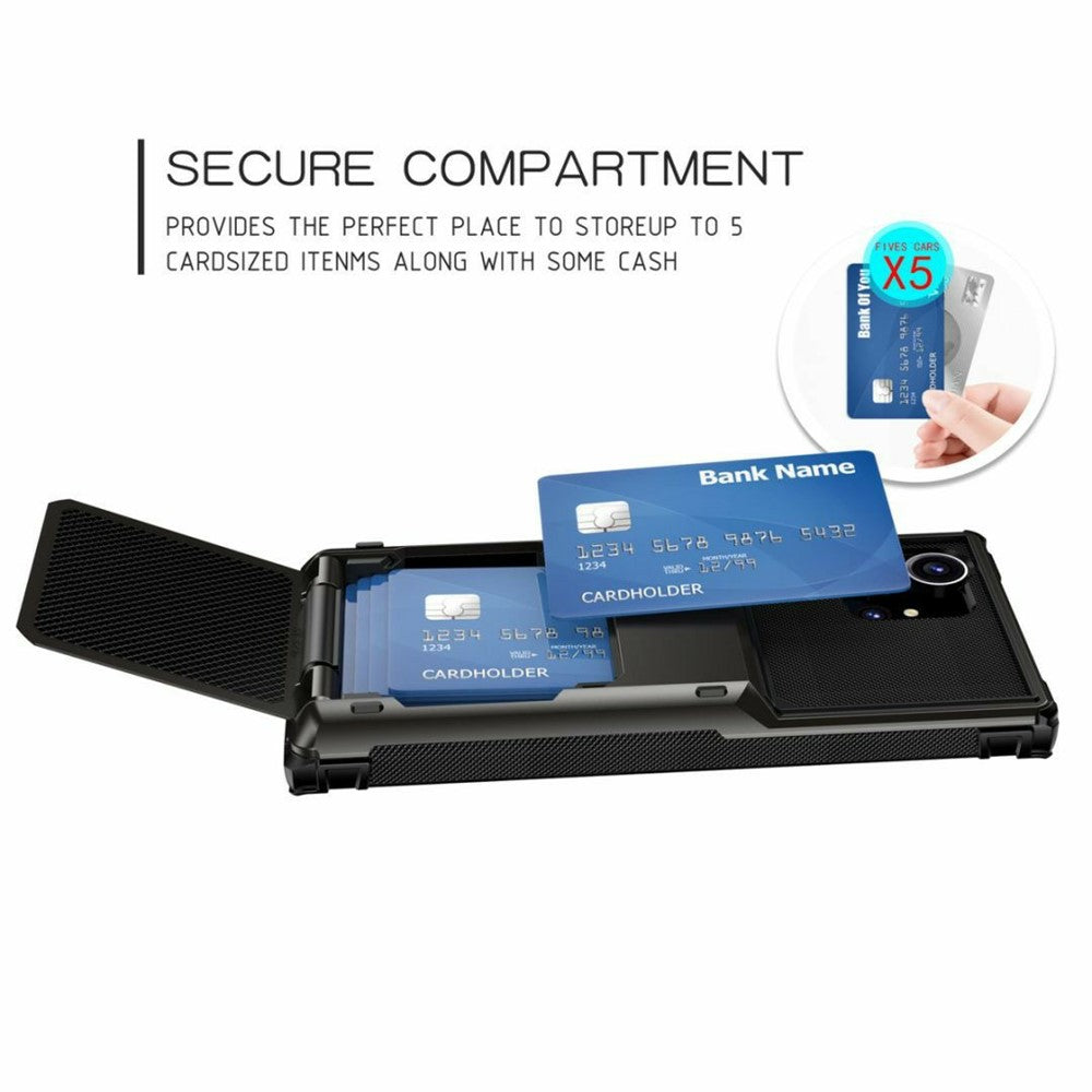 Til Samsung Galaxy S26 Ultra Etui PC + TPU Dobbeltlags Bagside Telefoncover med Kortholder