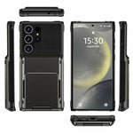 Til Samsung Galaxy S26 Ultra Etui PC + TPU Dobbeltlags Bagside Telefoncover med Kortholder