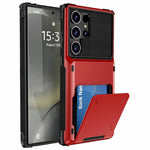 Til Samsung Galaxy S26 Ultra Etui PC + TPU Dobbeltlags Bagside Telefoncover med Kortholder