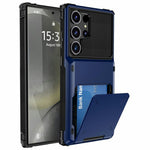 Til Samsung Galaxy S26 Ultra Etui PC + TPU Dobbeltlags Bagside Telefoncover med Kortholder
