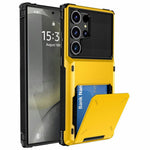 Til Samsung Galaxy S26 Ultra Etui PC + TPU Dobbeltlags Bagside Telefoncover med Kortholder