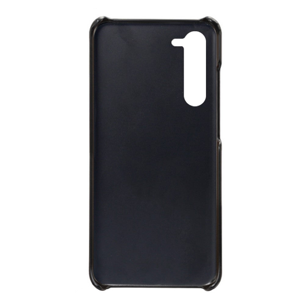 For Samsung Galaxy S23 Dual Card Slots PU Leather Coated PC Cover Bump Proof Protective Phone Case