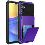 Samsung Galaxy S26-skal PC + TPU med dubbla lager baksida med korthållare
