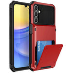 Samsung Galaxy S26-skal PC + TPU med dubbla lager baksida med korthållare