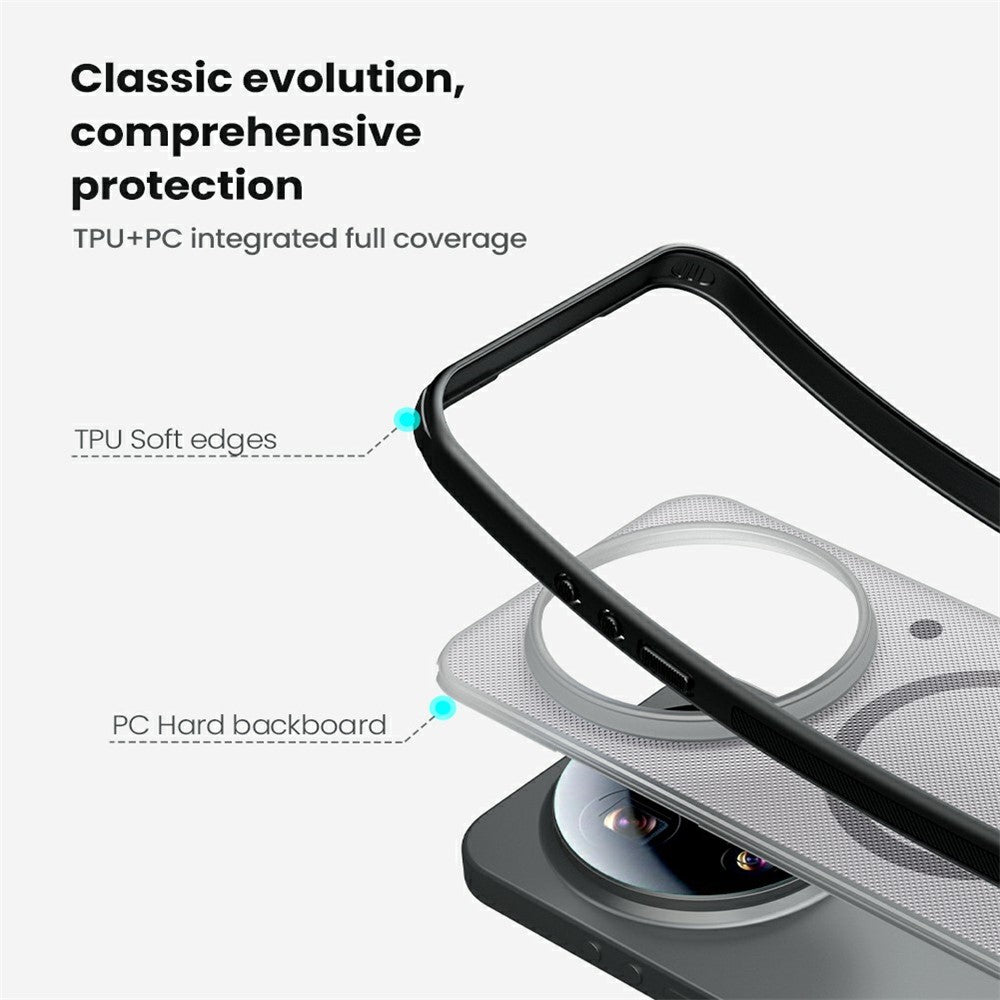 NILLKIN Super Frosted Shield Pro for Xiaomi 17 Ultra 5G Magnetic Case Matte PC TPU Phone Back Cover