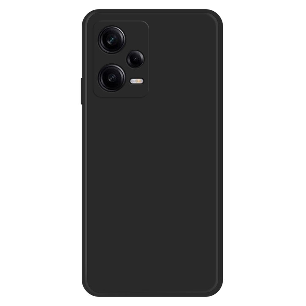 Xiaomi Redmi Note 12 Pro 5G rak kant gummibelagt TPU-mobilskal stötsäkert mikrofiberfoder design skyddande fodral