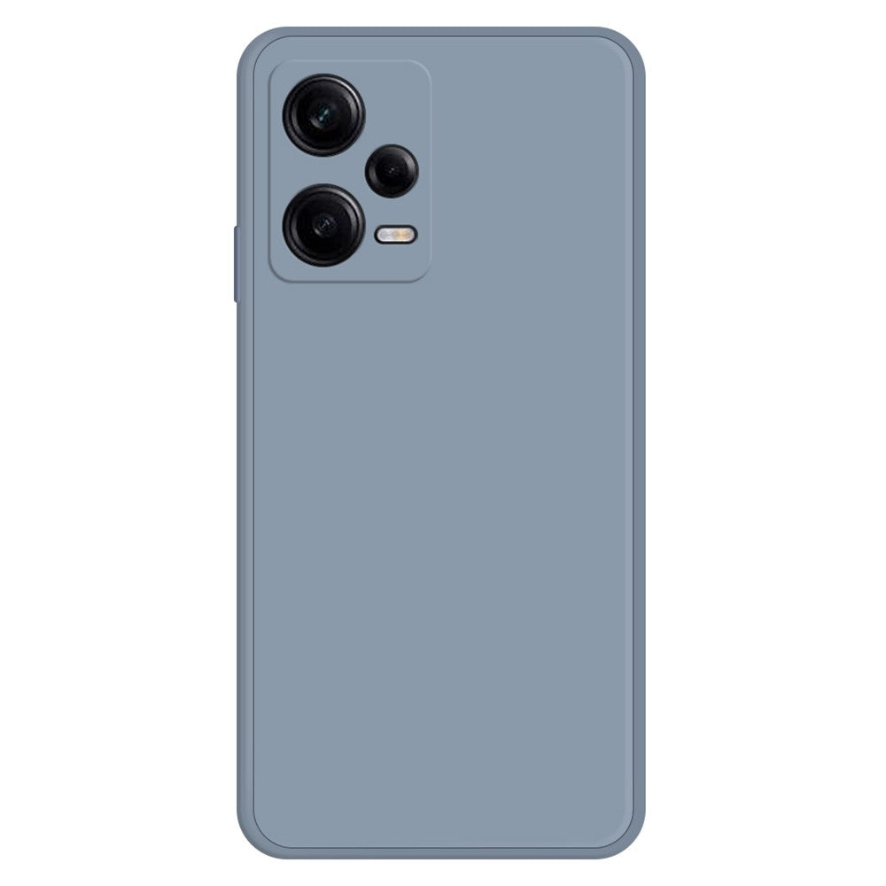 Xiaomi Redmi Note 12 Pro 5G rak kant gummibelagt TPU-mobilskal stötsäkert mikrofiberfoder design skyddande fodral