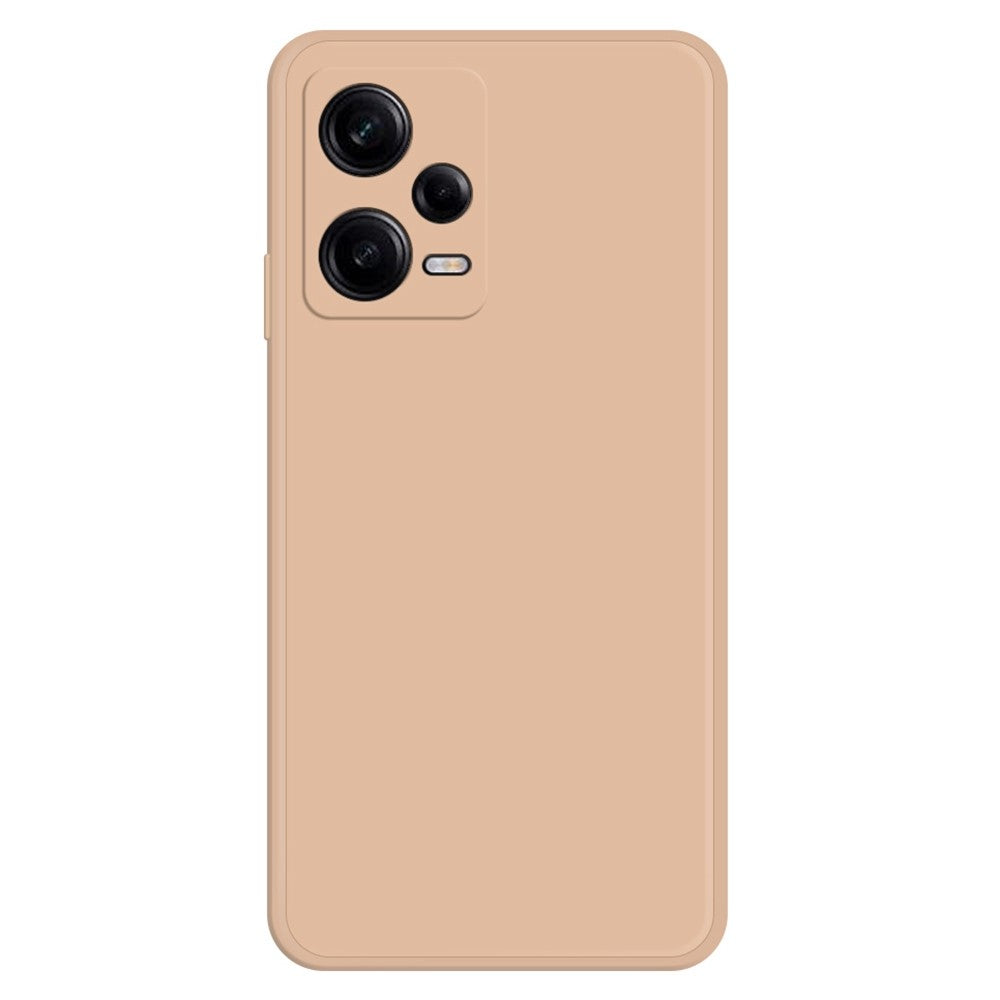 Xiaomi Redmi Note 12 Pro 5G rak kant gummibelagt TPU-mobilskal stötsäkert mikrofiberfoder design skyddande fodral