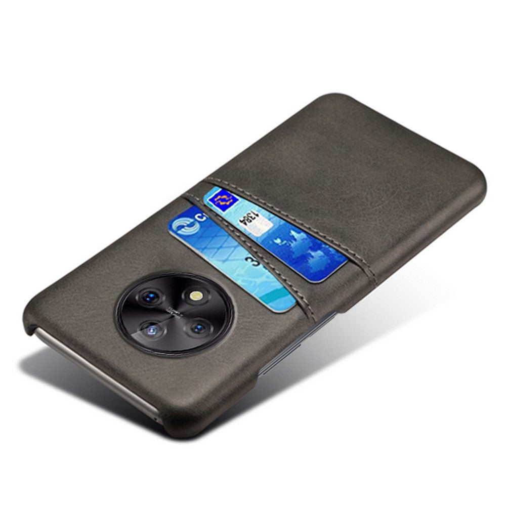 For Huawei Enjoy 50 Pro 4G / nova Y90 4G Dual Card Slots PU Leather Coated PC Cover Shock-absorbing Phone Case