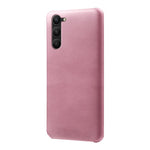 For Samsung Galaxy S23+ Calf Texture Anti-scratch Cell Phone Cover PU Leather Coated PC Case