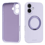 ABEEL For iPhone 16 Magnetic Case Kickstand Skin Touch Liquid Silicone Phone Cover