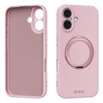 ABEEL For iPhone 16 Magnetic Case Kickstand Skin Touch Liquid Silicone Phone Cover