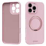 ABEEL For iPhone 16 Pro Max Magnetic Case Kickstand Skin Touch Liquid Silicone Phone Cover