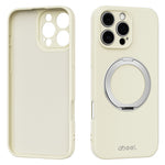 ABEEL For iPhone 16 Pro Max Magnetic Case Kickstand Skin Touch Liquid Silicone Phone Cover