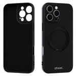ABEEL For iPhone 16 Pro Max Magnetic Case Kickstand Skin Touch Liquid Silicone Phone Cover